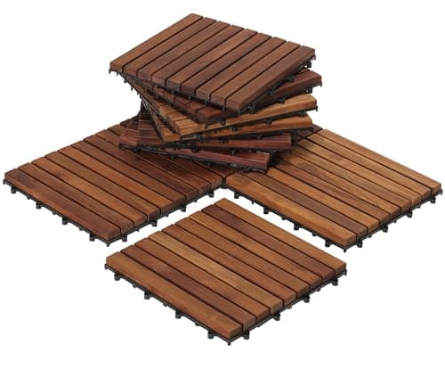Solid Teak Tiles