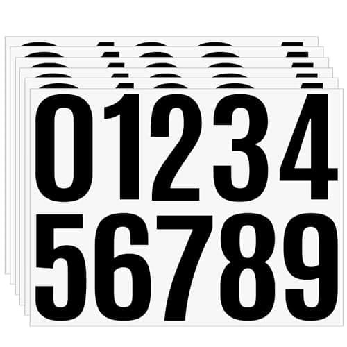 4-Inch Vinyl Number Set