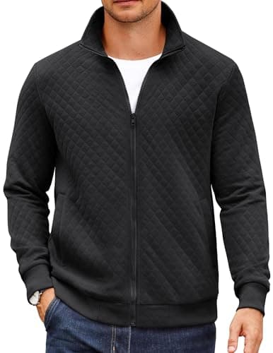 Quilted Zip Sweater Jacket
