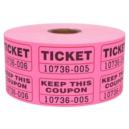 Neon Self-Adhesive Tickets