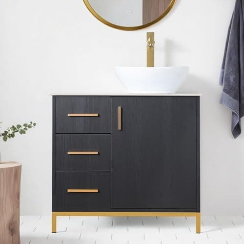 Black Modern Vanity