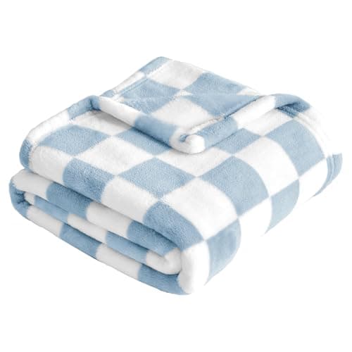 Checkered Microfiber Baby Blanket