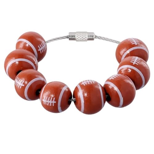 Wooden Football Charm