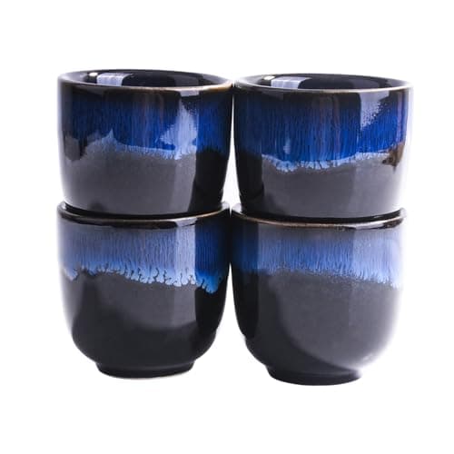 Blue-Black Ceramic Cups
