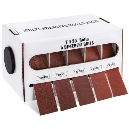 5-Grit Emery Cloth Rolls