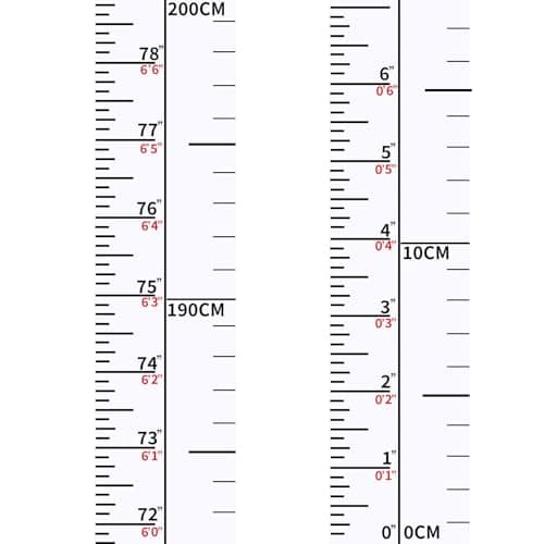Adhesive Tape Ruler