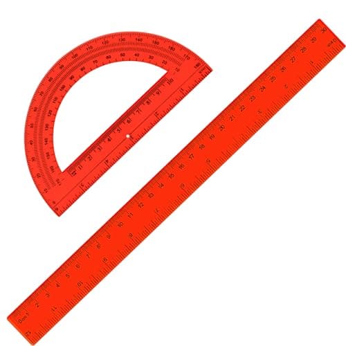 12'' Ruler & Protractor Set