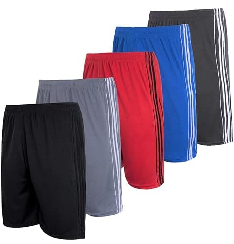 Men's Mesh Athletic Shorts 5-Pack