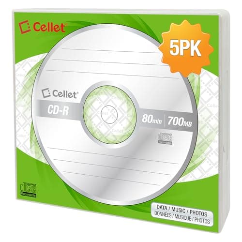Cellet 5-Pack CD-R