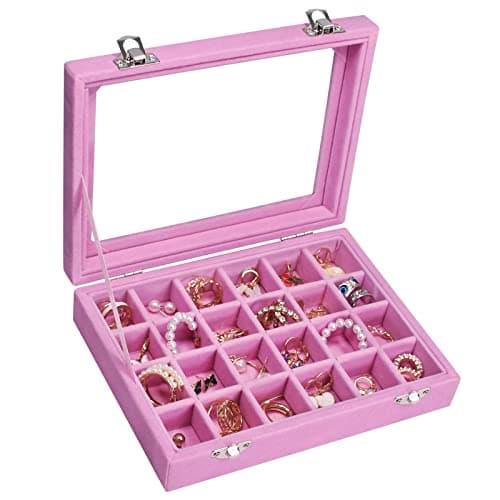 24-Grid Velvet Organizer
