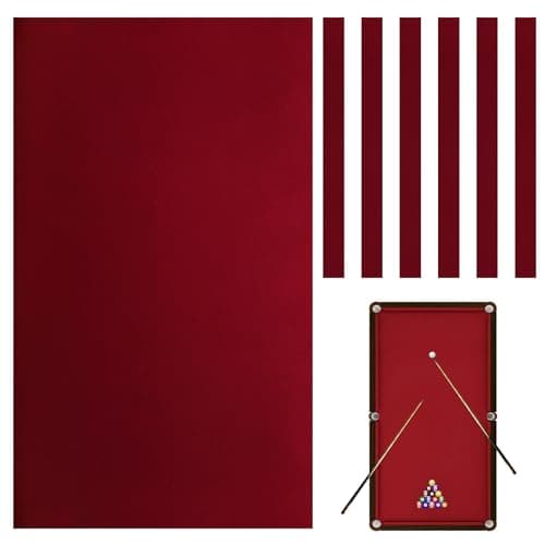 Pre-Cut Red Billiard Felt