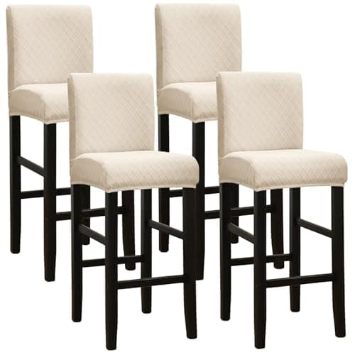 Stretch Barstool Covers With Backs