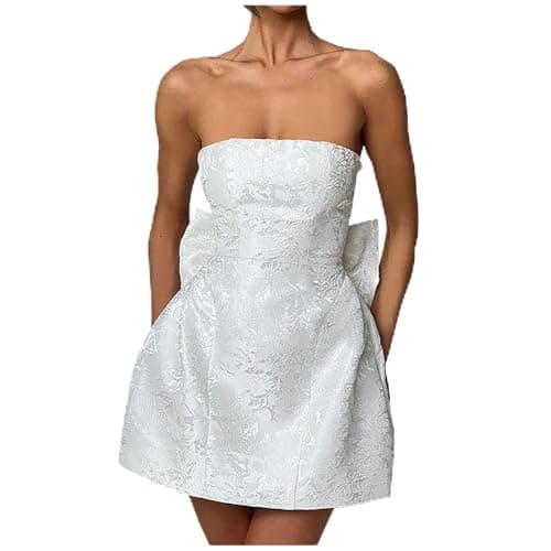 NATHGAM Bow Mini Dress