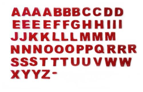 Laser-Cut Felt Letters