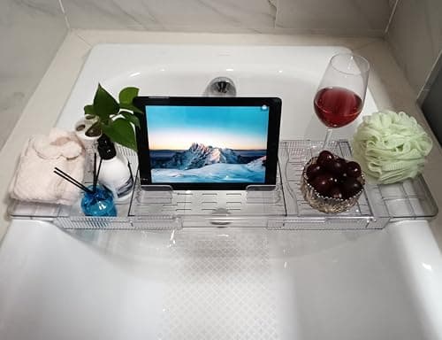 Transparent Acrylic Tub Shelf