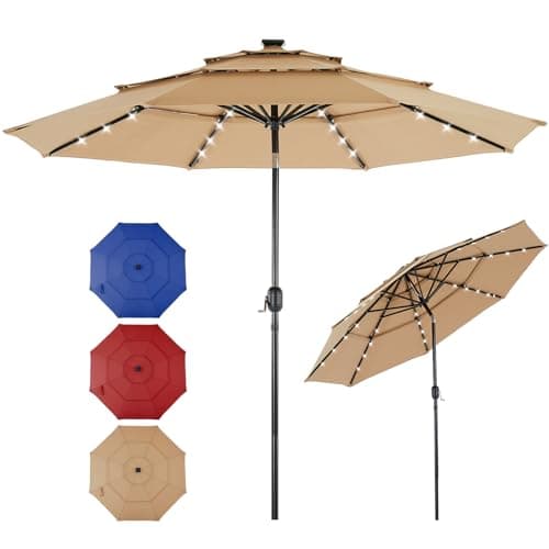 10FT Solar Market Umbrella