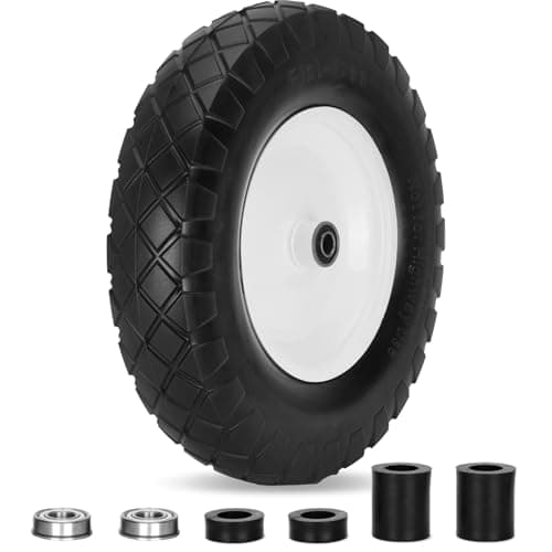 Pontuss 16" Flat Free Wheelbarrow Tires