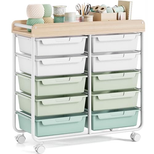 10-Drawer Storage Cart