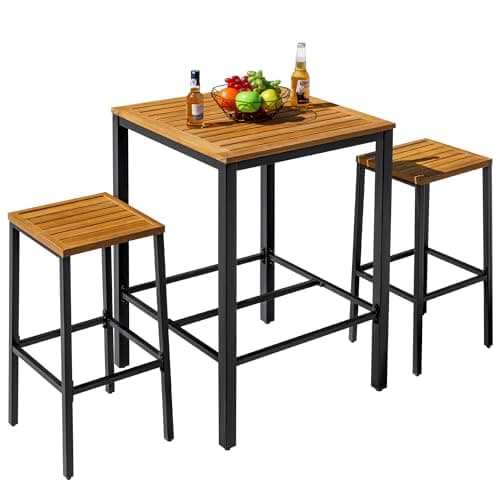 Solid Acacia Bar Set
