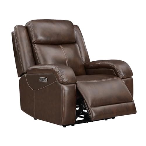 Watson & Whitely Leather Power Recliner