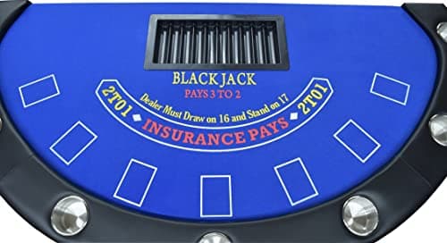71'' Blackjack Table Blue
