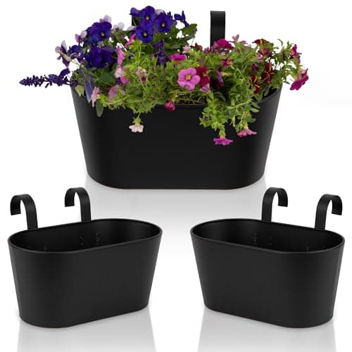 Galvanized 3-Pack Planters