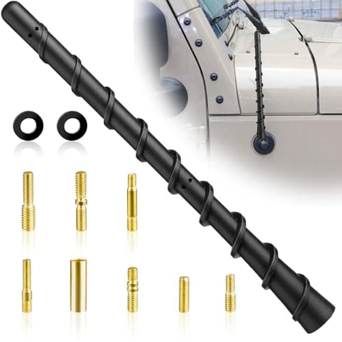 Black Spiral Rubber Antenna