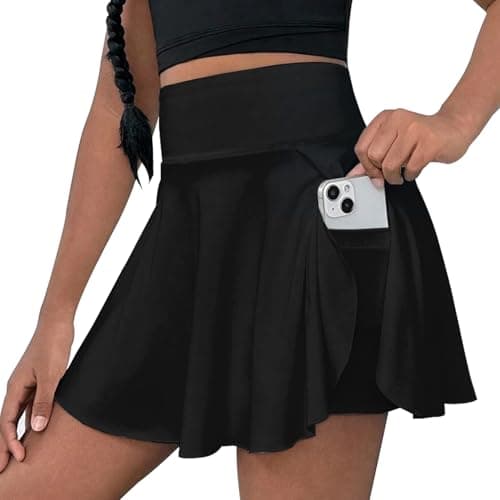 High-Waist Tennis Skort