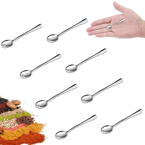 8‑Pack Mini Spice Spoons