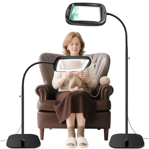 HQGZQL Floor Magnifier Lamp