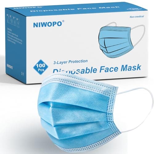 100-Pack Fold-Flat Masks