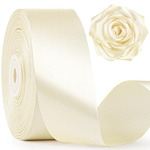 Ivory 1.5-inch Satin Ribbon