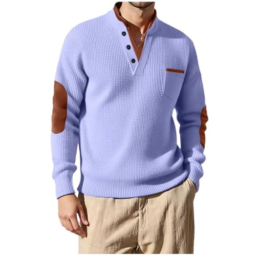Waffle Henley Sweatshirt