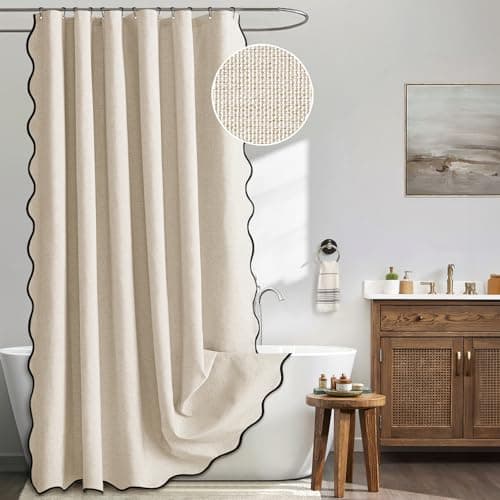 Linen Scalloped Elegance