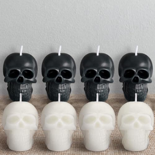Gothic Skull Candle Set