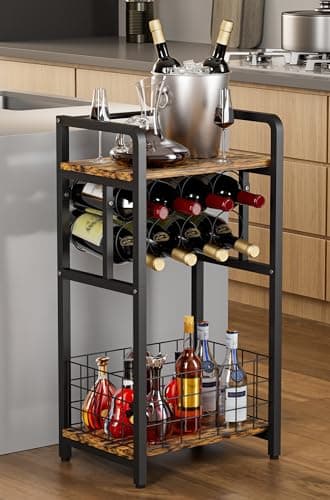 Vintage Metal Wine Stand