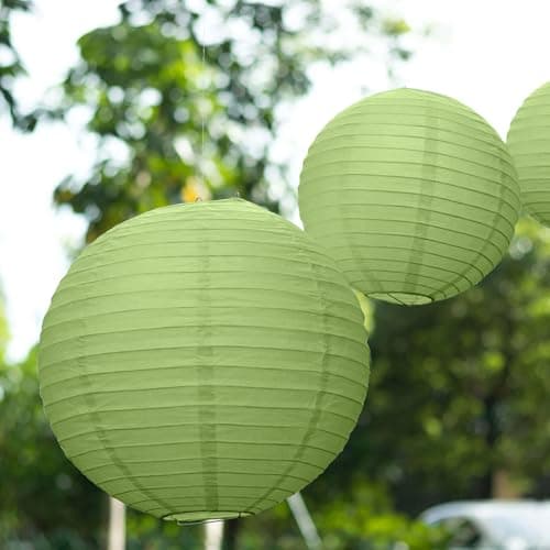 Sage Green Hanging Lanterns