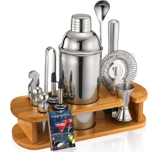 Bamboo Stand Bartender Set