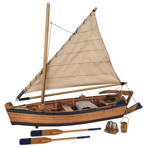 10-inch Wooden Rowboat