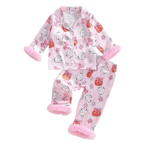 Floral Halloween Toddler PJs