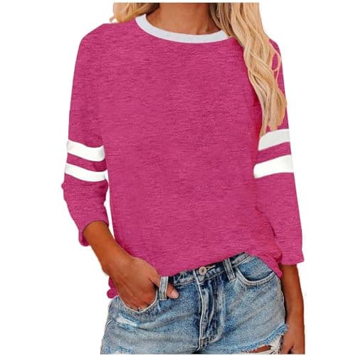 Casual Raglan Baseball Tee
