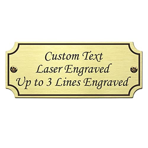 Gold Laser Brass Plate