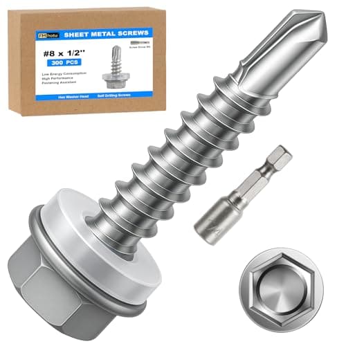 300-Pack Hex Washer Screws