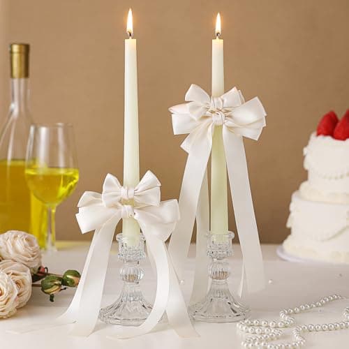 Coquette Bow Unity Candles
