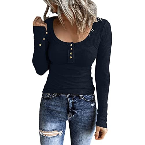 Ribbed Henley Top