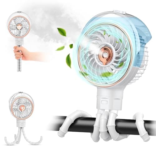 Ausic Misting Stroller Fan