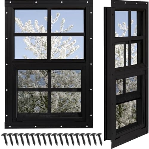 2-Pack Small Shed Window