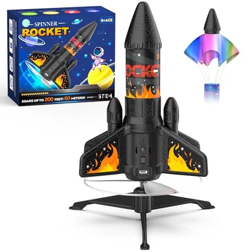 Ovaasy Motorized LED Rocket