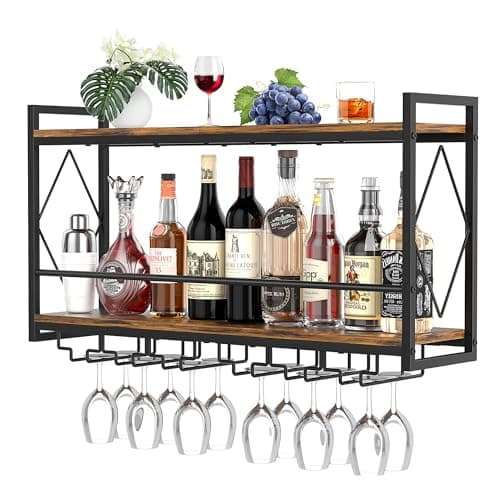 LED 2-Tier Wine Rack