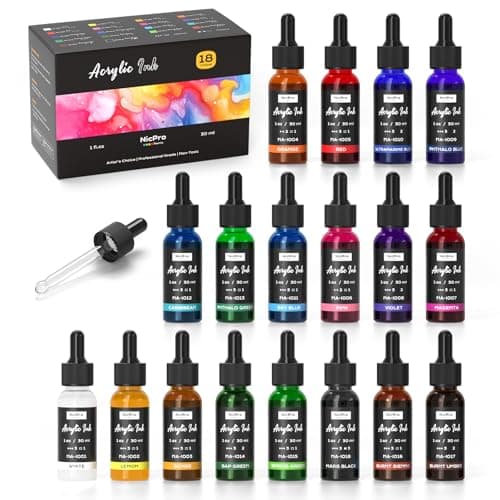 Nicpro Acrylic Ink Set